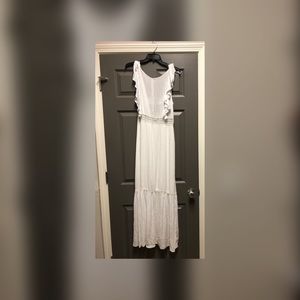Forever 21 White woven maxi dress NWT